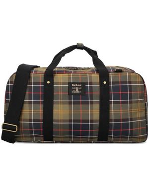 Barbour Reisetasche Torridon Mit Tartan-Motiv - Schwarz