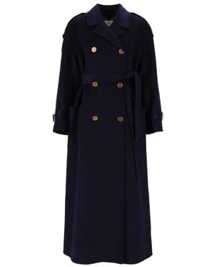 Elisabetta Franchi Trench Coats - Azul