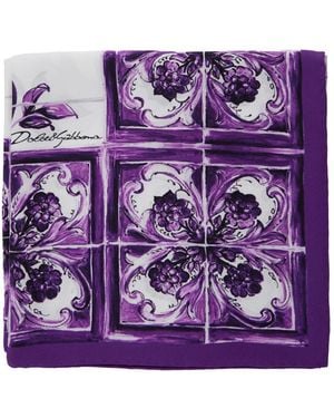 Dolce & Gabbana Silky Scarves - Violet
