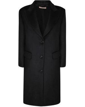Blanca Vita Single-Breasted Coats - Negro
