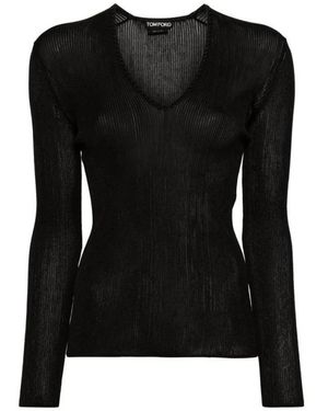 Tom Ford V-Neck Knitwear - Negro