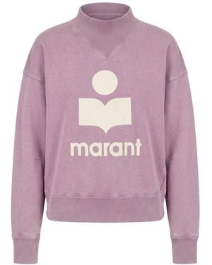 Isabel Marant Hoodies & Sweatvesten ,Paars ,Katoen Moby Sweatshirt
