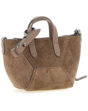 Brunello Cucinelli Micro Bc Duo Bag - Bruin