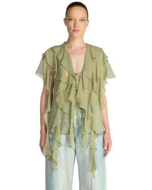 Erika Cavallini Semi Couture Blouses - Verde