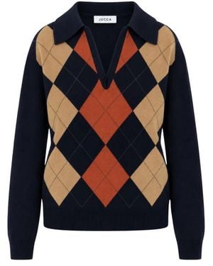Jucca V-Ausschnitt Strickware - Blau