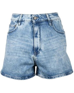 CYCLE Korte Broeken ,Blauw ,Denim Denim Shorts