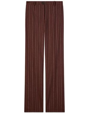 Patrizia Pepe Slim-Fit Trousers - Marrone