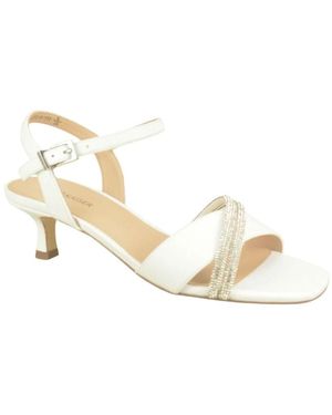 Peter Kaiser Witte Stras Sandaal - Metallic