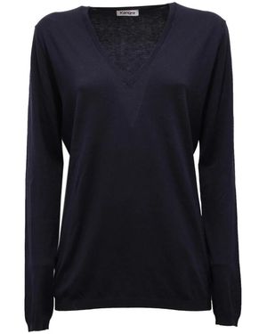 Kangra V-Neck Knitwear - Blu