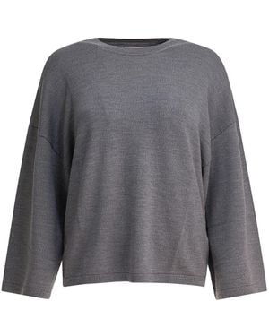 KHAITE Round-Neck Knitwear - Gris