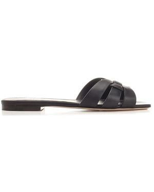 Saint Laurent Sliders - Brown