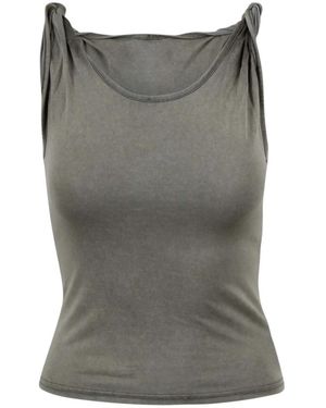 DIESEL Sleeveless Tops - Grey