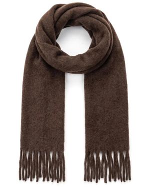 Ami Paris Accessoires ,Bruin ,Wol Winter Sjaals