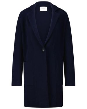 Lisa Yang Single-Breasted Coats - Blue