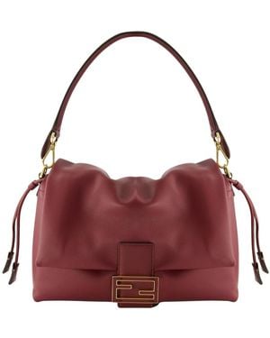 Fendi Tassen ,Rood ,Leer Mamma Baguette Medium - Paars