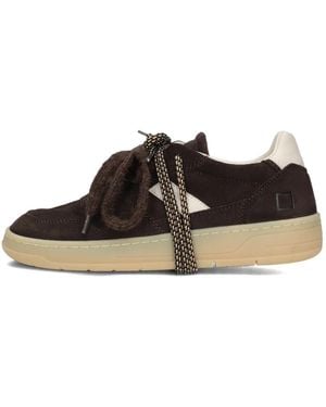 Date Schoenen ,Bruin ,Suède Court 2.0 - Zwart