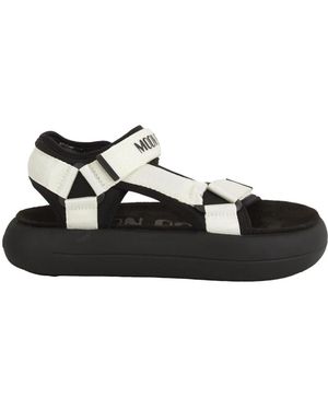 Moon Boot Flat Sandals - Negro