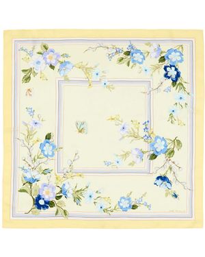 Self-Portrait Silk Scarves - Blue
