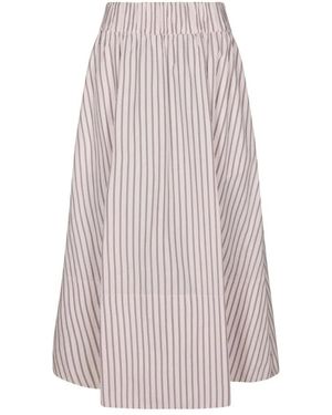 Neo Noir Midi Skirts - Rosa