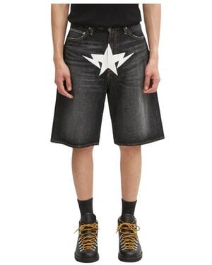 A Bathing Ape Denim Shorts - Nero