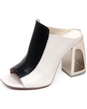 Vic Matié Heeled Mules - Zwart