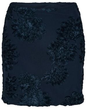 ROTATE BIRGER CHRISTENSEN 3D Mesh Minirock - Blau