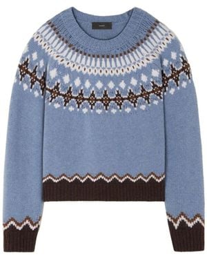 Alanui Round-Neck Knitwear - Blue