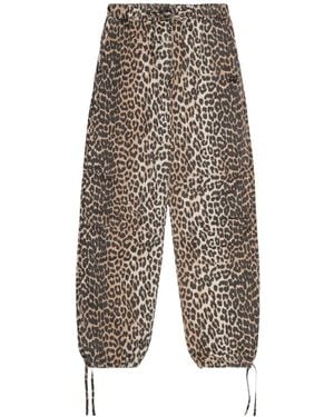 Ganni Straight Trousers - Gris
