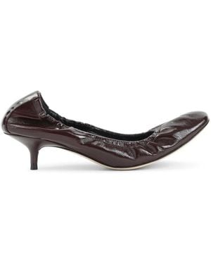 Phoebe Philo Schoenen ,Bruin ,Leer Low Pucker Pump 45 - Grijs