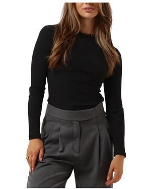 Notre-v Tops &Amp; T-Shirts Nv-Eelke Round Neck - Zwart