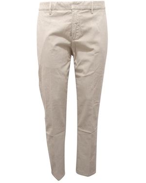 Dondup Straight Trousers - Natural