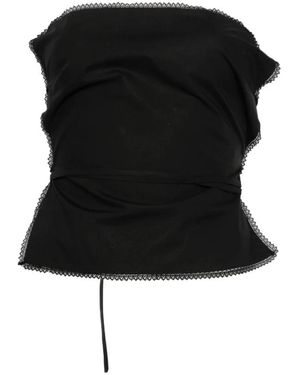 MSGM Overhemden ,Zwart ,Blouses