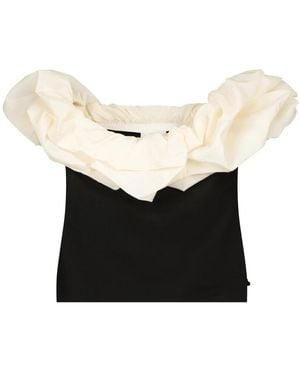 FABIENNE CHAPOT Overhemden ,Wit ,Poppie Top - Zwart