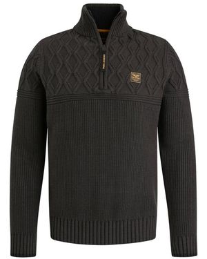 PME LEGEND Maglione a collo alto con mezza zip per - Nero