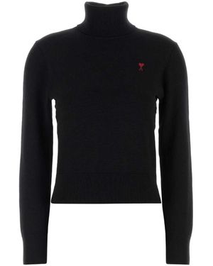 Ami Paris Turtlenecks - Negro