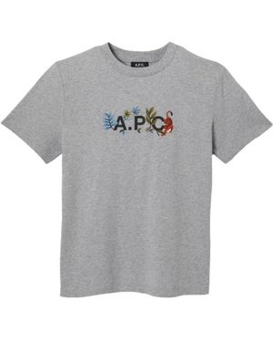 A.P.C. T-Shirts - Grey