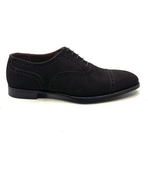 Crockett & Jones Schoenen ,Bruin ,Leer Barrington Richelieu - Zwart