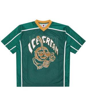 ICECREAM Tops ,Groen ,Leer Kersen Applicatie Voetbal Top