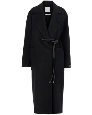 Sportmax Belted Coats - Negro