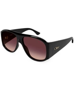 Chloé Pilotenbrille - Schwarz