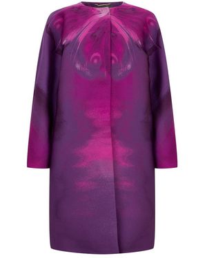 Alberta Ferretti Single-Breasted Coats - Purple