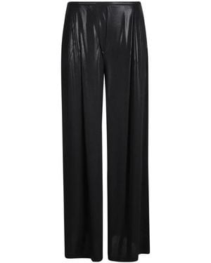 Norma Kamali Wide Trousers - Black