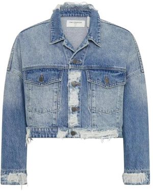 One Teaspoon Nieten-Denim-Jacke - Blau