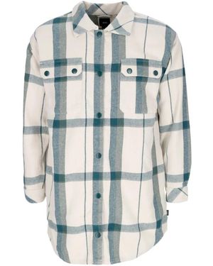 Vans Hal Plaid Shacket Long Sleeve Shirt - Blue