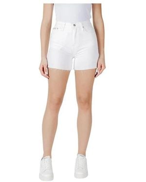 Calvin Klein Denim Shorts - Blanc