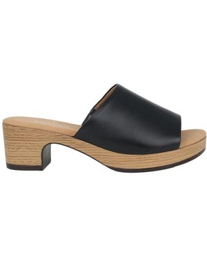 Gabor Leder High Heel Sandale - Blau