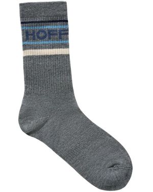 HOFF Ondergoed ,Grijs ,Katoen Grijze Logo Sokken Retro Design