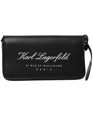 Karl Lagerfeld Signatur Schultertasche - Schwarz