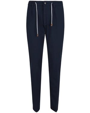 Eleventy Slim-Fit Trousers - Blue