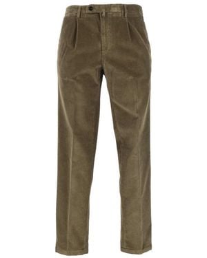 BRIGLIA Straight Trousers - Verde